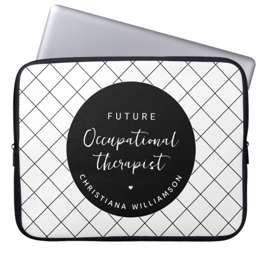 Custom Future OT Berufs-Therapeut Elegant Laptopschutzhülle (Vorderseite)