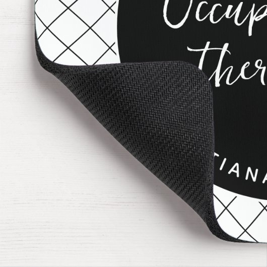 Custom Future OT Berufs-Therapeut Elegant Mousepad (Ecke)