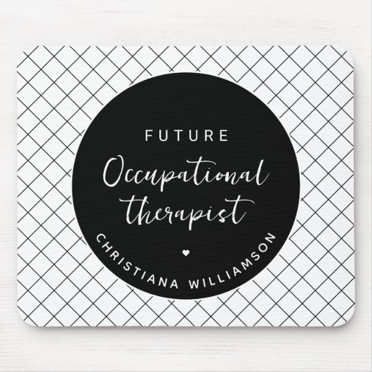 Custom Future OT Berufs-Therapeut Elegant Mousepad (Vorne)