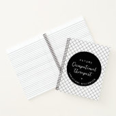 Custom Future OT Berufs-Therapeut Elegant Notizblock (Innenseite)