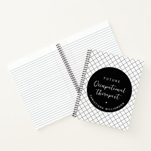 Custom Future OT Berufs-Therapeut Elegant Notizblock (Innenseite)