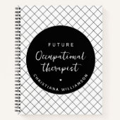 Custom Future OT Berufs-Therapeut Elegant Notizblock (Vorderseite)