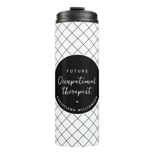 Custom Future OT Berufs-Therapeut Elegant Thermosbecher (Vorderseite)