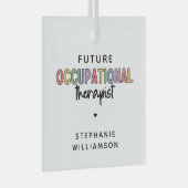 Custom Future OT Berufs-Therapeut OT Student Ornament Aus Glas (Vorderseite Rechts)