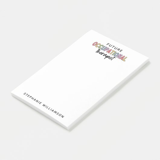 Custom Future OT Berufs-Therapeut OT Student Post-it Klebezettel (angewinkelt)