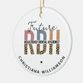 Custom Future RDH Registered Dental Hygienic Keramik Ornament (Links)