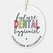 Custom Future RDH Registered Dental Hygienic Keramik Ornament (Links)