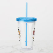 Custom Future SLP Speech Pathologe Leopard Print Acryltrinkbecher (Rechts)