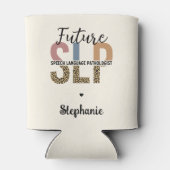 Custom Future SLP Speech Pathologe Leopard Print Dosenkühler (Rückseite)