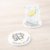 Custom Future SLP Speech Pathologe Leopard Print Getränkeuntersetzer (Seite)