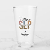 Custom Future SLP Speech Pathologe Leopard Print Glas (Vorderseite)