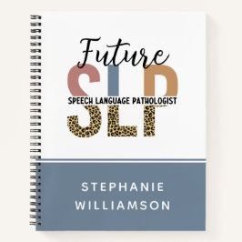 Custom Future SLP Speech Pathologe Leopard Print Notizblock