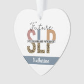 Custom Future SLP Speech Pathologe Leopard Print Ornament (Vorderseite)