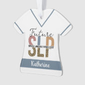 Custom Future SLP Speech Pathologe Leopard Print Ornament (Vorderseite)