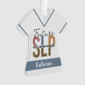 Custom Future SLP Speech Pathologe Leopard Print Ornament (Vorderseite)
