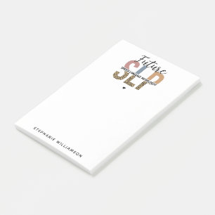 Custom Future SLP Speech Pathologe Leopard Print Post-it Klebezettel