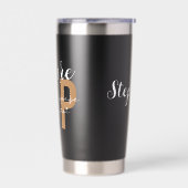 Custom Future SLP Speech Pathologe Leopard Print Thermobecher (Links)