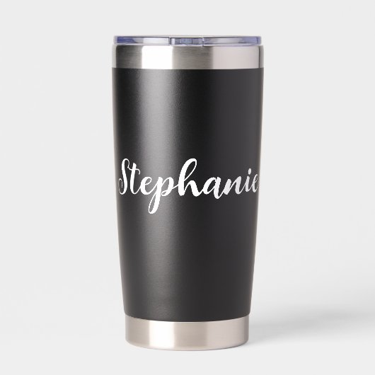 Custom Future SLP Speech Pathologe Leopard Print Thermobecher (Rückseite)