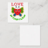 Custom Fuzzy Heart Butterfly Gift Begleitkarte (Vorne/Hinten)