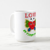 Custom Fuzzy Heart Butterfly Gift Kaffeetasse (Vorderseite Links)