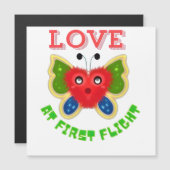 Custom Fuzzy Heart Butterfly Gift Magnetkarte (Vorne/Hinten)