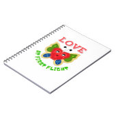 Custom Fuzzy Heart Butterfly Gift Notizblock (Linke Seite)