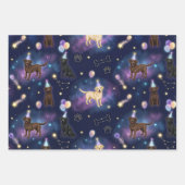 custom Galaxy Labrador Retriever birthday  Geschenkpapier Set (Vorderseite)