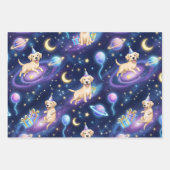 custom Galaxy Labrador Retriever birthday party Geschenkpapier Set (Vorderseite 2)