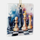 Custom Galaxy Schach Stücke Moderne Schach Weihnac Keramikornament (Rechts)
