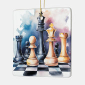 Custom Galaxy Schach Stücke Moderne Schach Weihnac Keramikornament (Links)