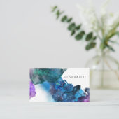 CUSTOM GALAXY WASSERFARBE VISITENKARTE (Stehend Vorderseite)
