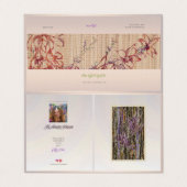 Custom Gallery Business QR Code Card Broschüre Visitenkarten (Außenseite Aufgefaltet)