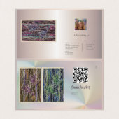 Custom Gallery Business QR Code Card Broschüre Visitenkarten (Innenseite Aufgefaltet)