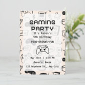 Custom Game Night Invitations Einladung (Stehend Vorderseite)