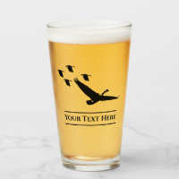 Custom Gänse Jagd Bier Glass Tumblr