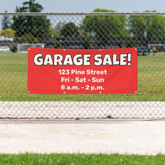 Custom GARAGE SALE! Banner (Insitu)