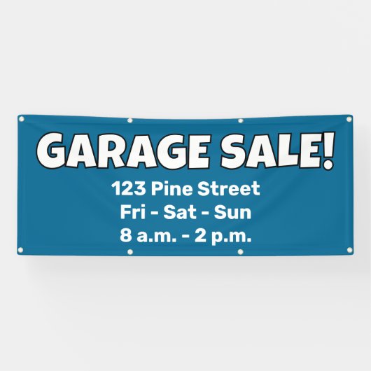 Custom GARAGE SALE! Banner (Horizontal)