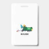 Custom Garbour Truck Birthday Party Pass Gefallen Ausweis (Rückseite)