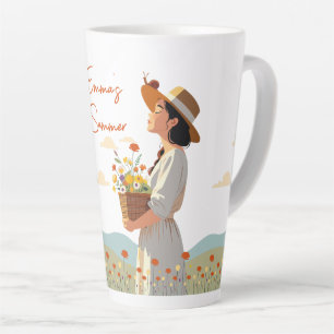 Custom Garden Girl Personalisiert Floral Milchtasse