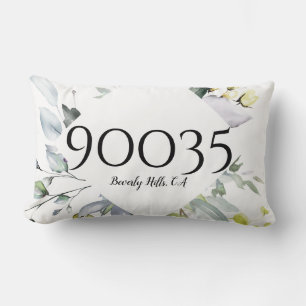 Custom Garden Green City Staat Zip Lumbar Kissen