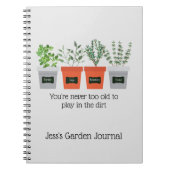 Custom Garden Journal Fusion Kräuter Notizblock (Vorderseite)