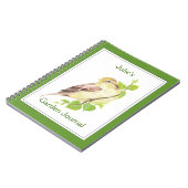 Custom, Garden Journal mit Wasserfarbenspange Notizblock (Linke Seite)