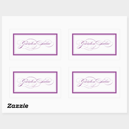 Custom_garden Salat Rechteckiger Aufkleber (Blatt)