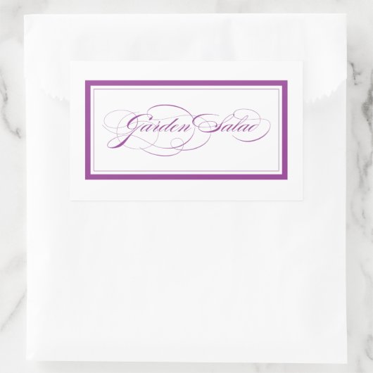 Custom_garden Salat Rechteckiger Aufkleber (Tasche)