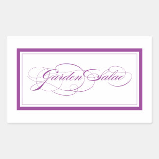 Custom_garden Salat Rechteckiger Aufkleber