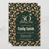 Custom Gardenias Luxury Birthday Event Einladung (Vorne/Hinten)