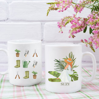 CUSTOM GARDENING MIRL PFLANZE LADY KAFFEETASSE