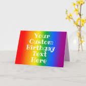 Custom Gay Birthday Karte (Gelbe Blume)