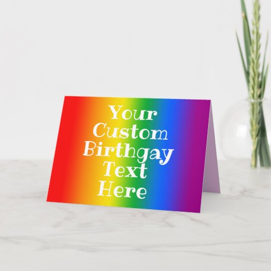 Custom Gay Birthday Karte (Vorderseite)