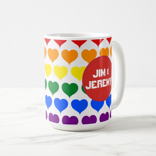 Custom Gay Lover's Tasse (VorderseiteRechts)